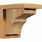 Ekena Millwork Monterey Rough Sawn Corbel w/Backplate, Western Red Cedar, 6"W x 8"D x 8"H COR06X08X08MON01RWR - alternate 1
